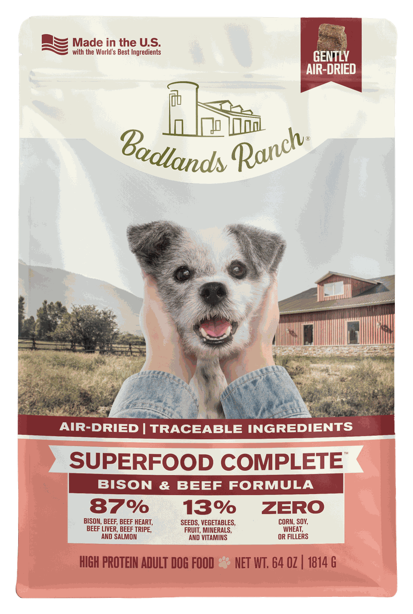Badlands Ranch Superfood Complete, Bison & Beef air-dried recipe